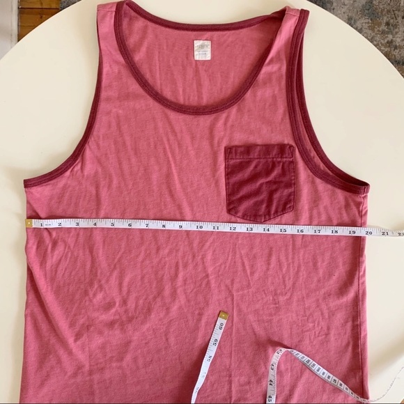 J. Crew Factory Men’s Pocket Tank Top Pink Size Medium - Picture 6 of 7